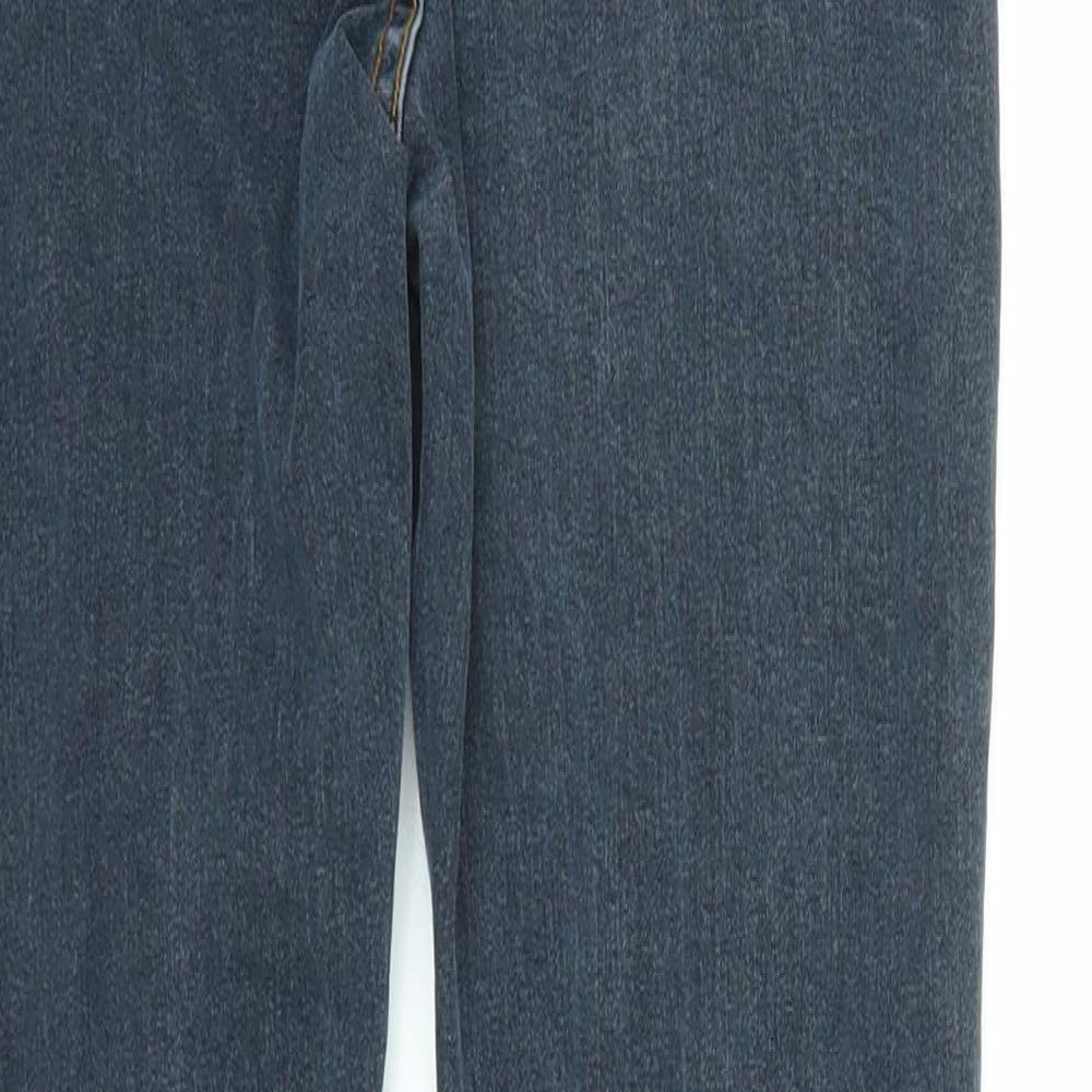 PRETTYLITTLETHING Womens Blue  Denim Skinny Jeans Size 10 L28 in