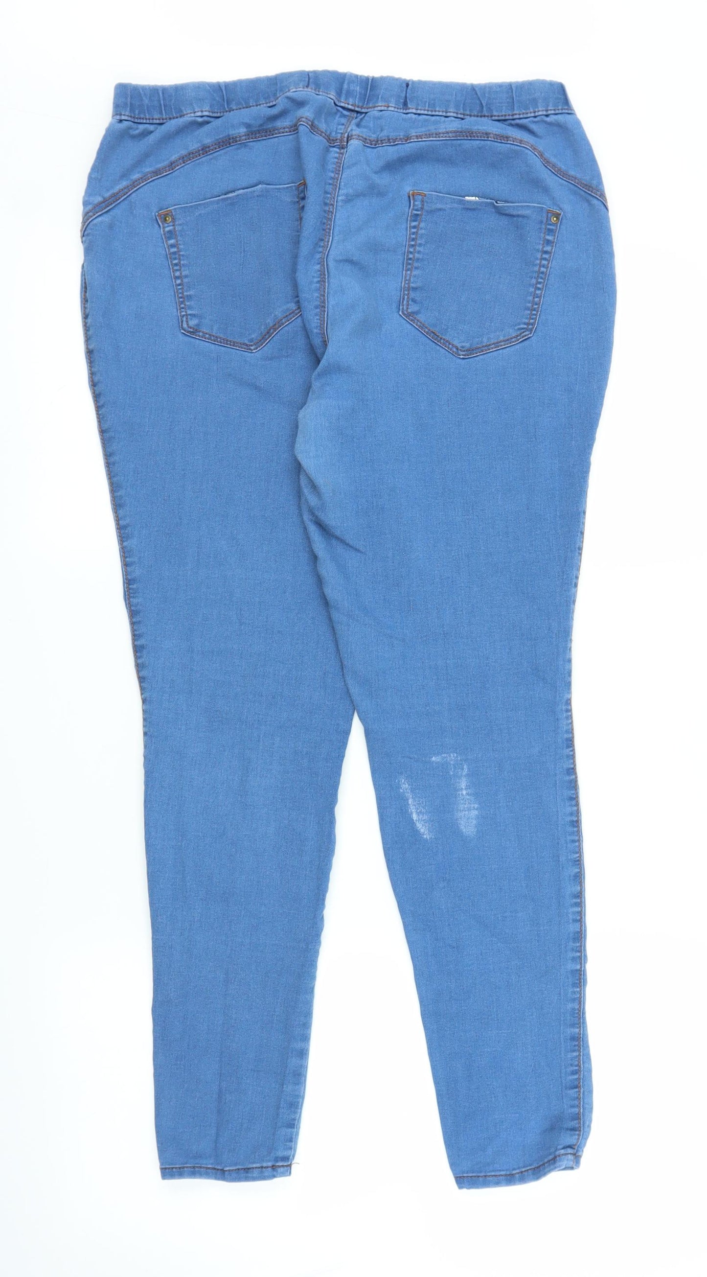 Primark Womens Blue  Denim Jegging Jeans Size 16 L26 in