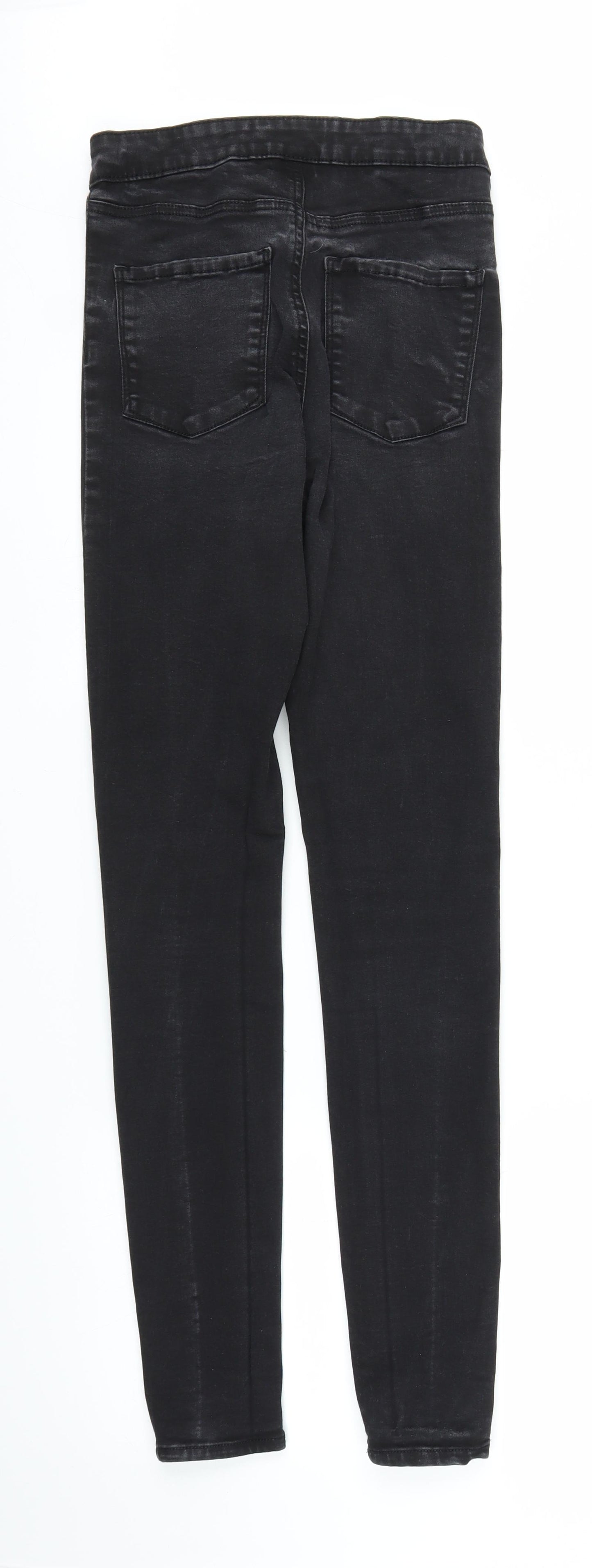Primark Womens Black  Denim Skinny Jeans Size 10 L31 in