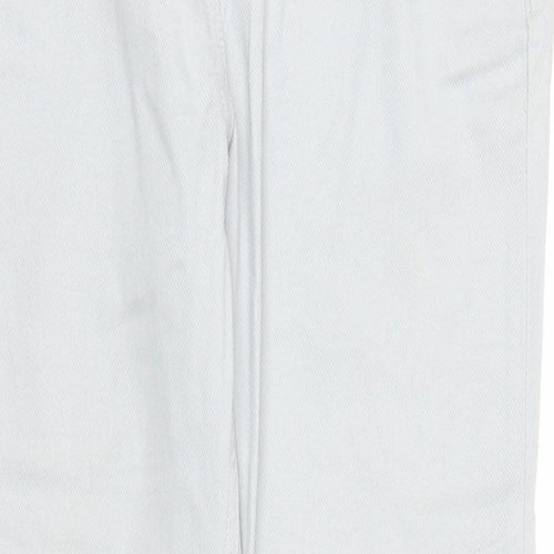 M&S Womens Grey  Denim Carpenter Trousers Size 12 L29 in