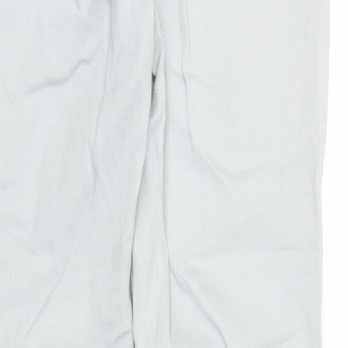 M&S Womens Grey  Denim Carpenter Trousers Size 12 L29 in