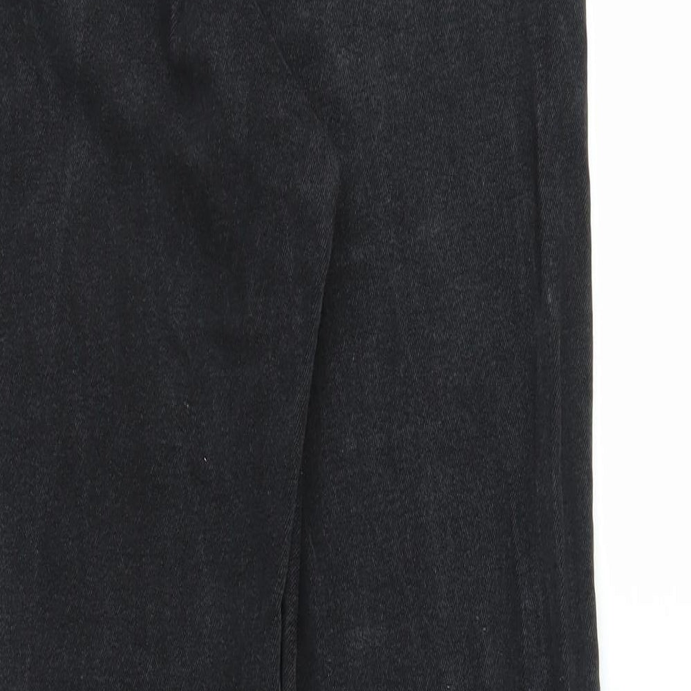 Primark Womens Black  Denim Straight Jeans Size 8 L26 in