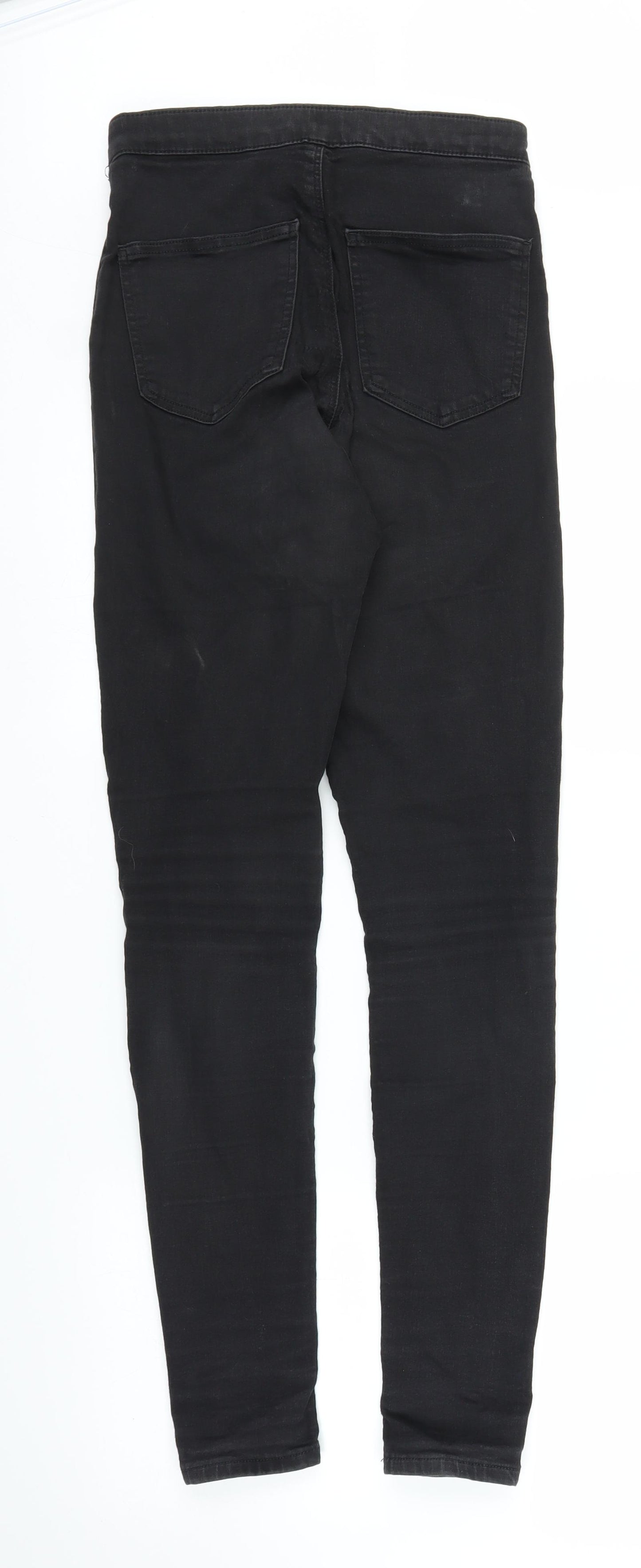 Topshop Mens Black  Denim Skinny Jeans Size 28 in L34 in