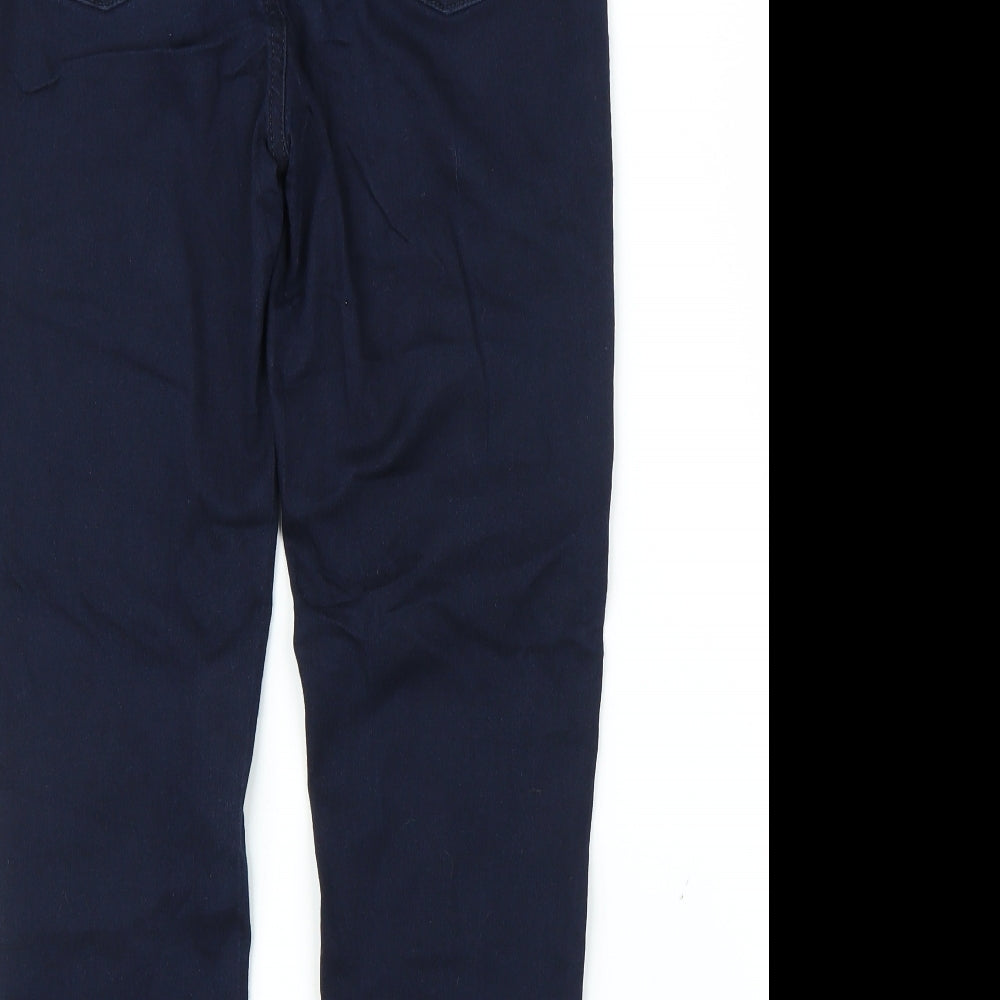 M&S Womens Blue  Denim Cropped Jeans Size 12 L20 in