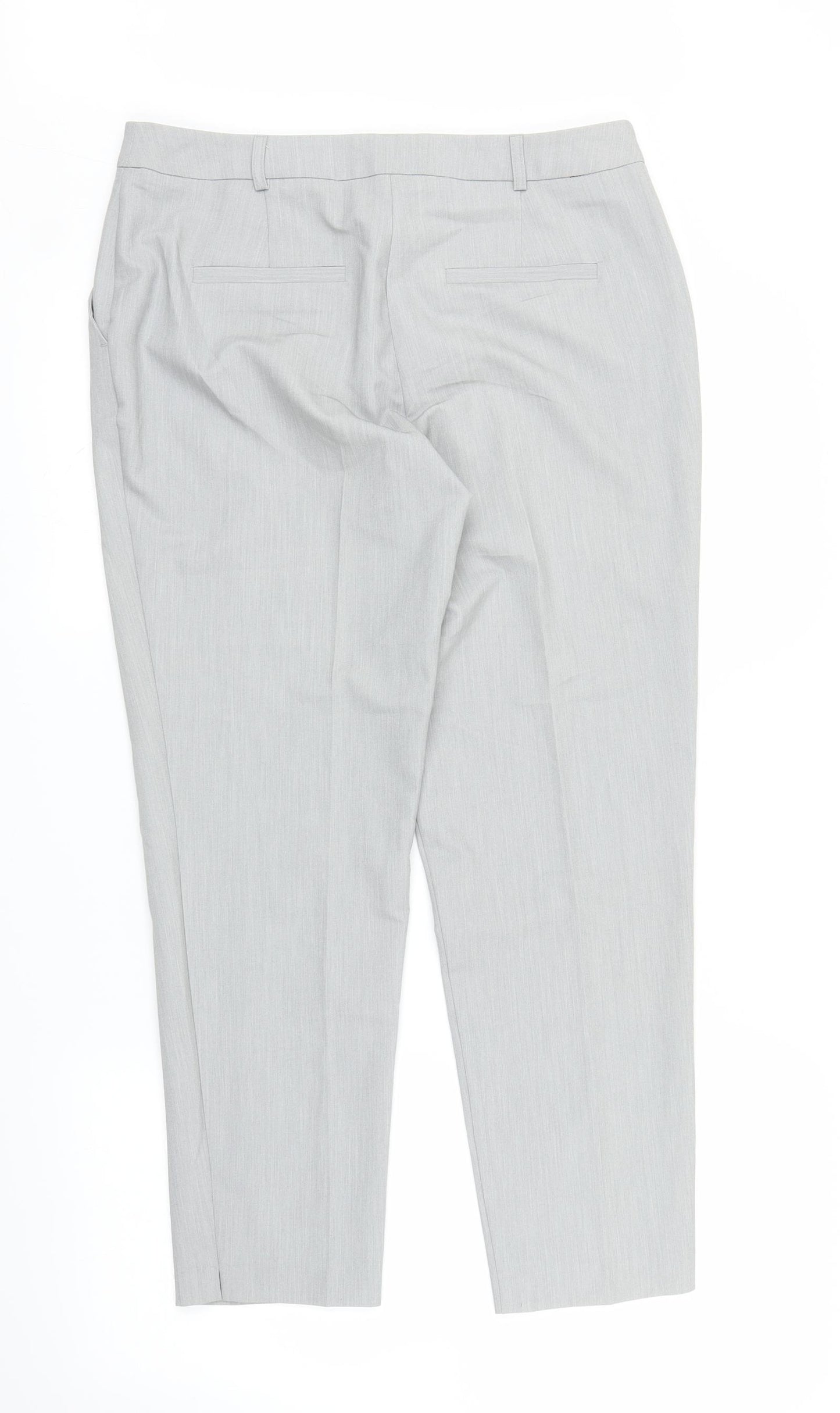 Dorothy Perkins Womens Grey   Capri Trousers Size 10 L26 in