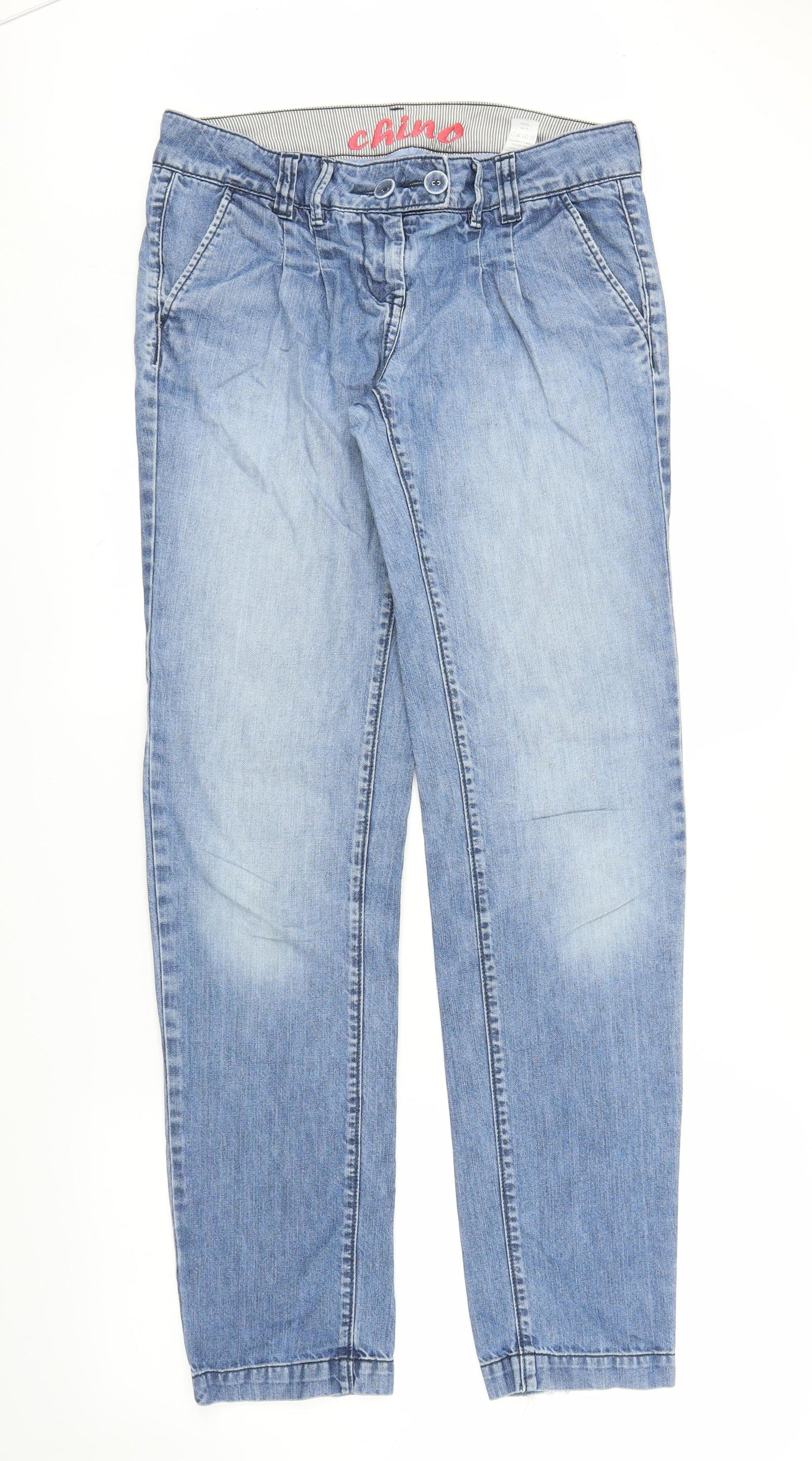 NEXT Womens Blue  Denim Mom Jeans Size 10 L32 in