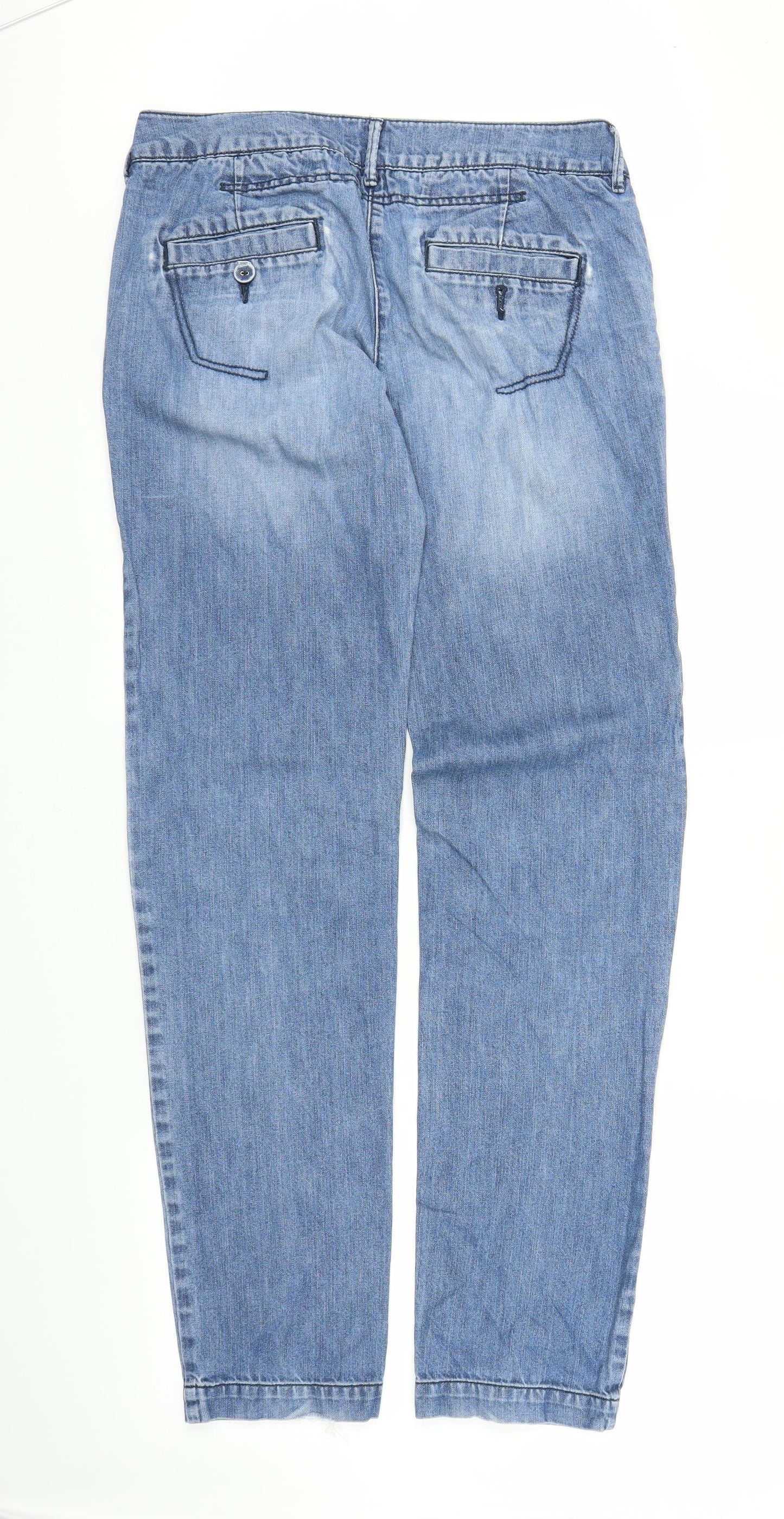 NEXT Womens Blue  Denim Mom Jeans Size 10 L32 in
