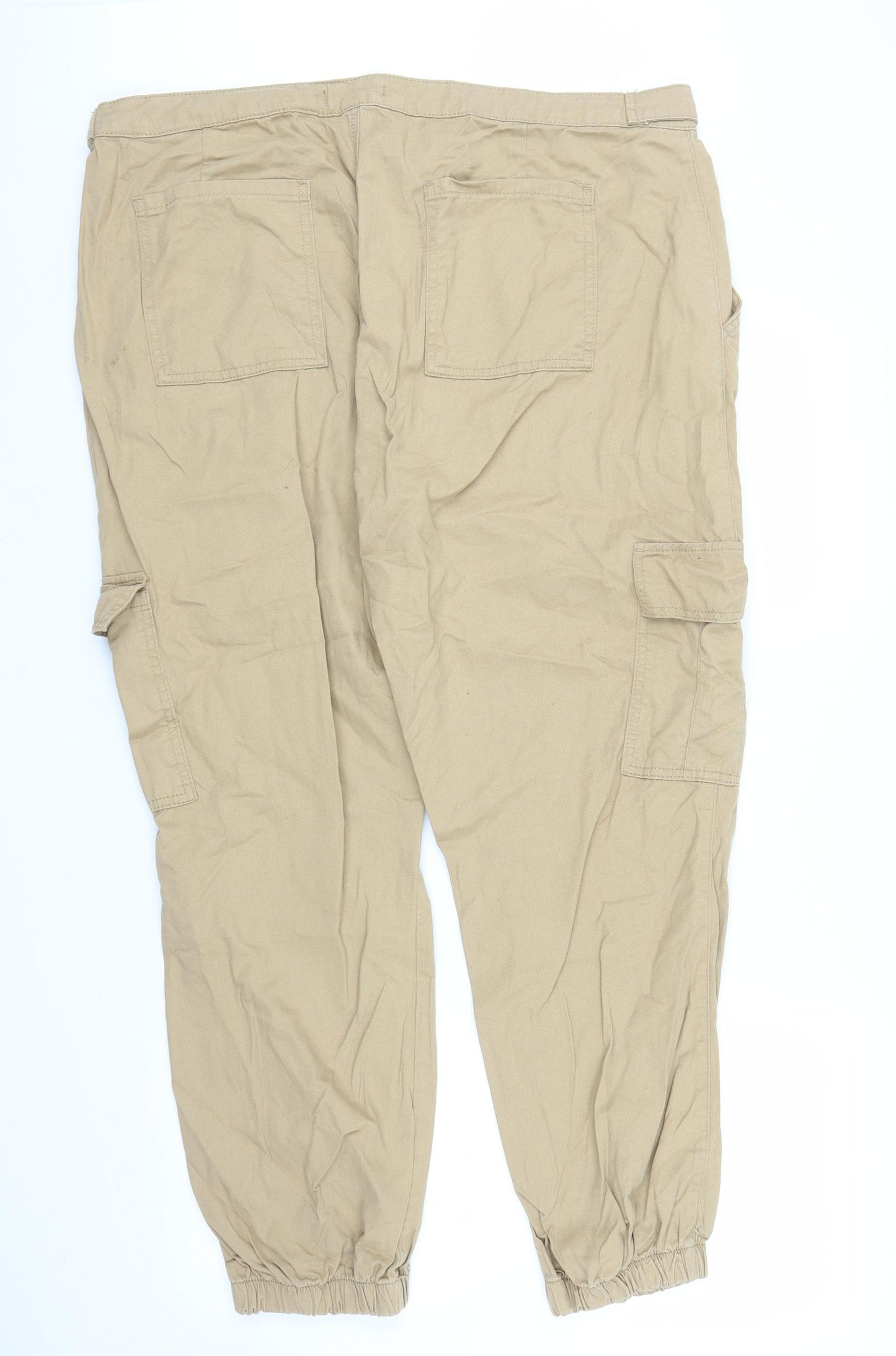 Primark Womens Beige   Cargo Trousers Size 20 L29 in