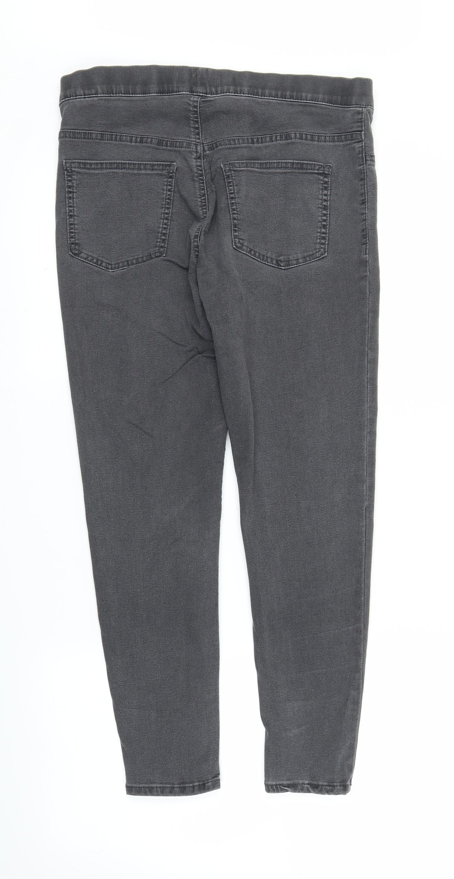M&S Womens Grey   Skinny Jeans Size 12 L25 in