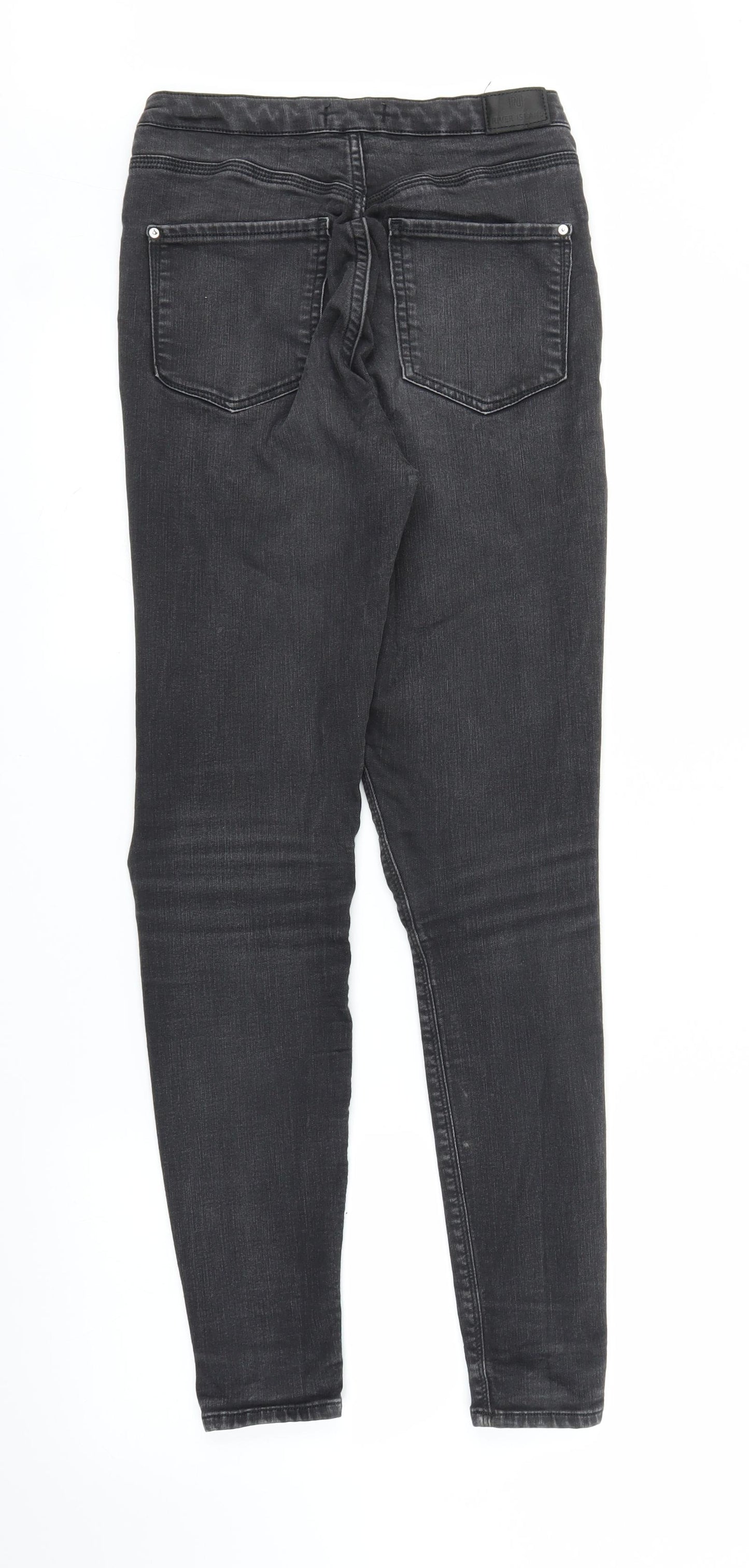 River Island Womens Black  Denim Skinny Jeans Size 10 L28 in