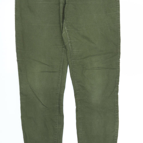 H&M Womens Green  Denim Jegging Jeans Size 8 L28 in