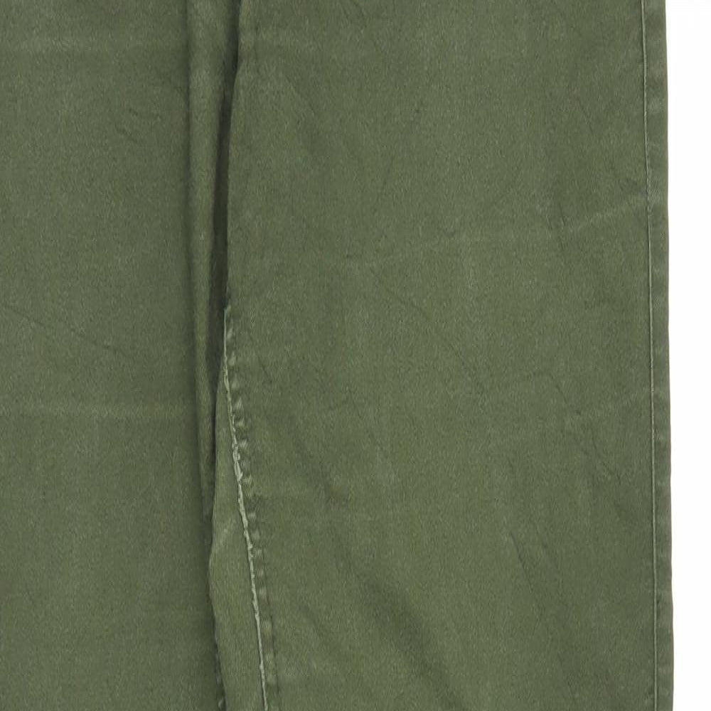 H&M Womens Green  Denim Jegging Jeans Size 8 L28 in