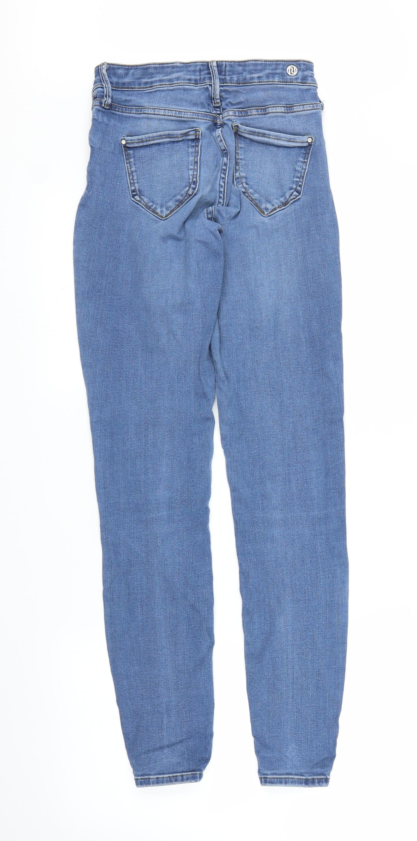 River Island Womens Blue  Denim Skinny Jeans Size 6 L28 in