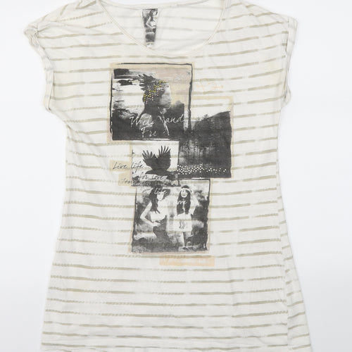 Next  Womens White   Basic T-Shirt Size 10
