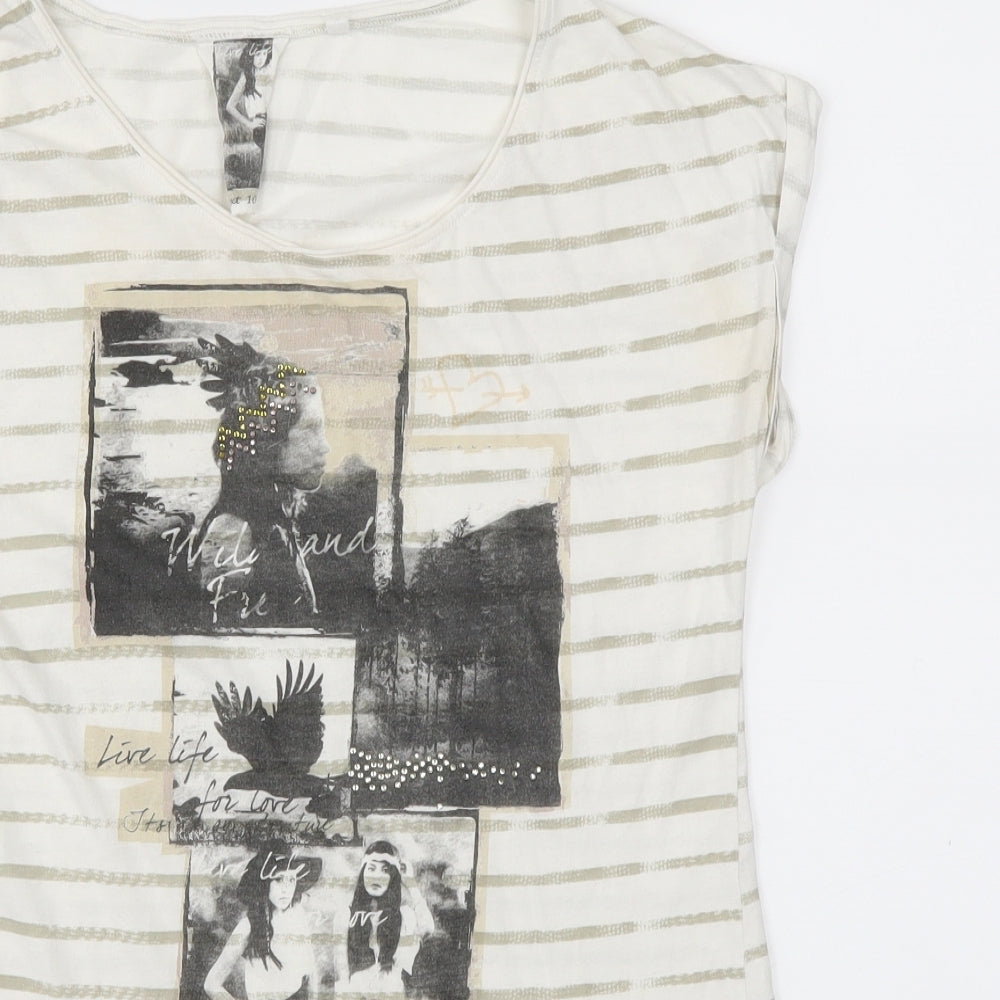 Next  Womens White   Basic T-Shirt Size 10