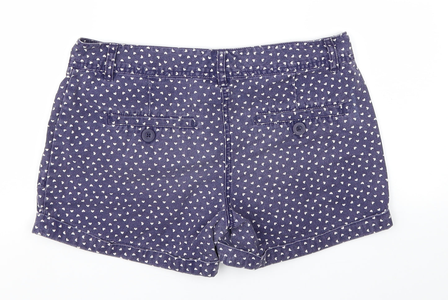F&F Womens Black Polka Dot  Hot Pants Shorts Size 10