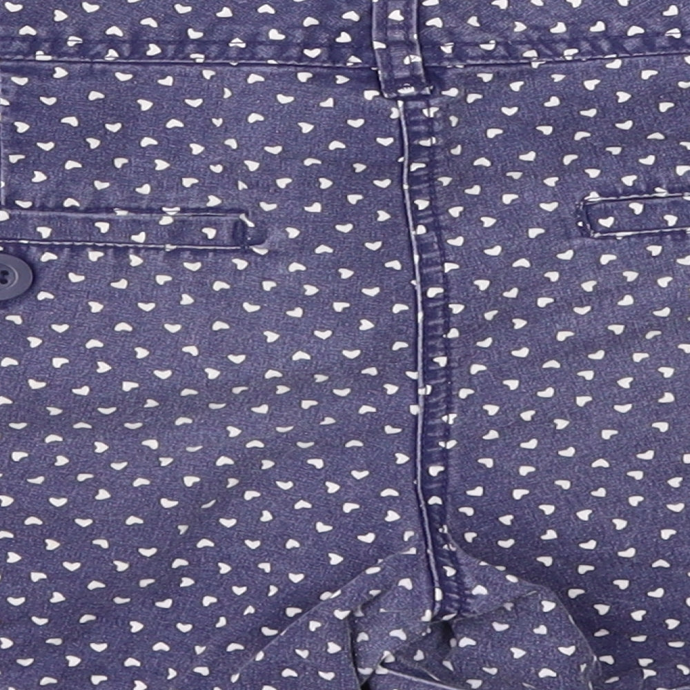 F&F Womens Black Polka Dot  Hot Pants Shorts Size 10