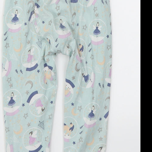 TU Girls Blue Animal Print  Jogger Trousers Size 2-3 Years