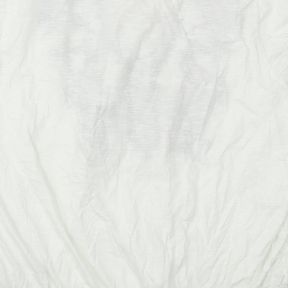 F&F Womens White Floral  Basic T-Shirt Size 20