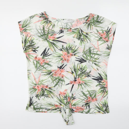 Wallis Womens Green Floral  Camisole T-Shirt Size S