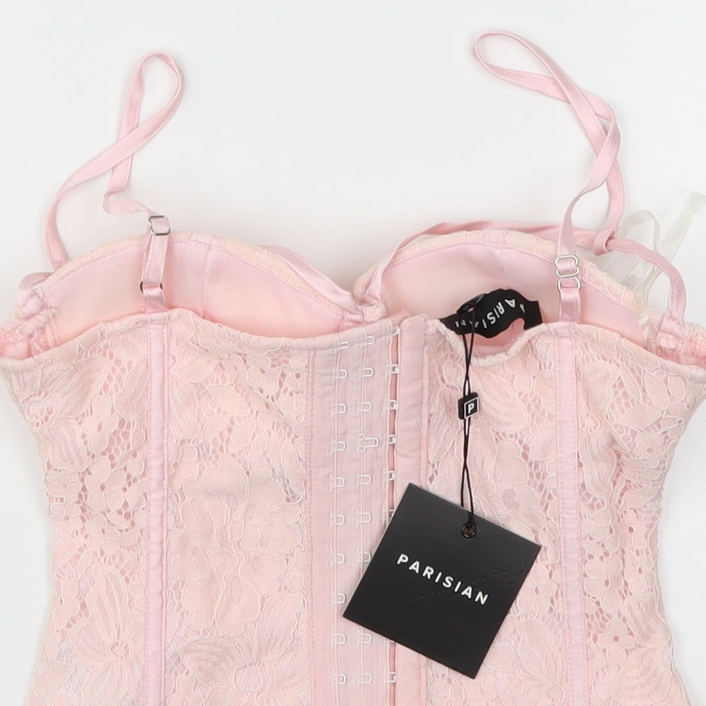 Parisan Womens Pink   Basic T-Shirt Size 6