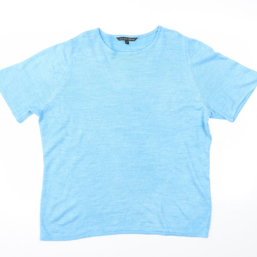 Love knitwear Womens Blue   Basic T-Shirt Size 18