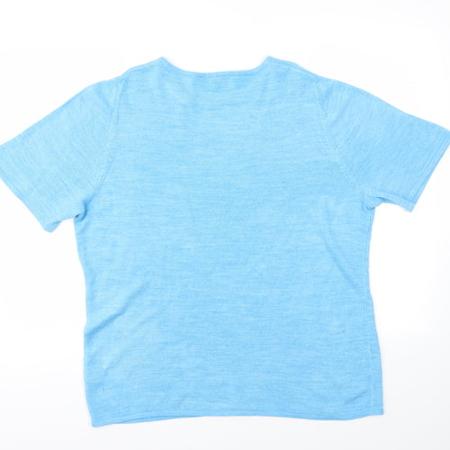 Love knitwear Womens Blue   Basic T-Shirt Size 18