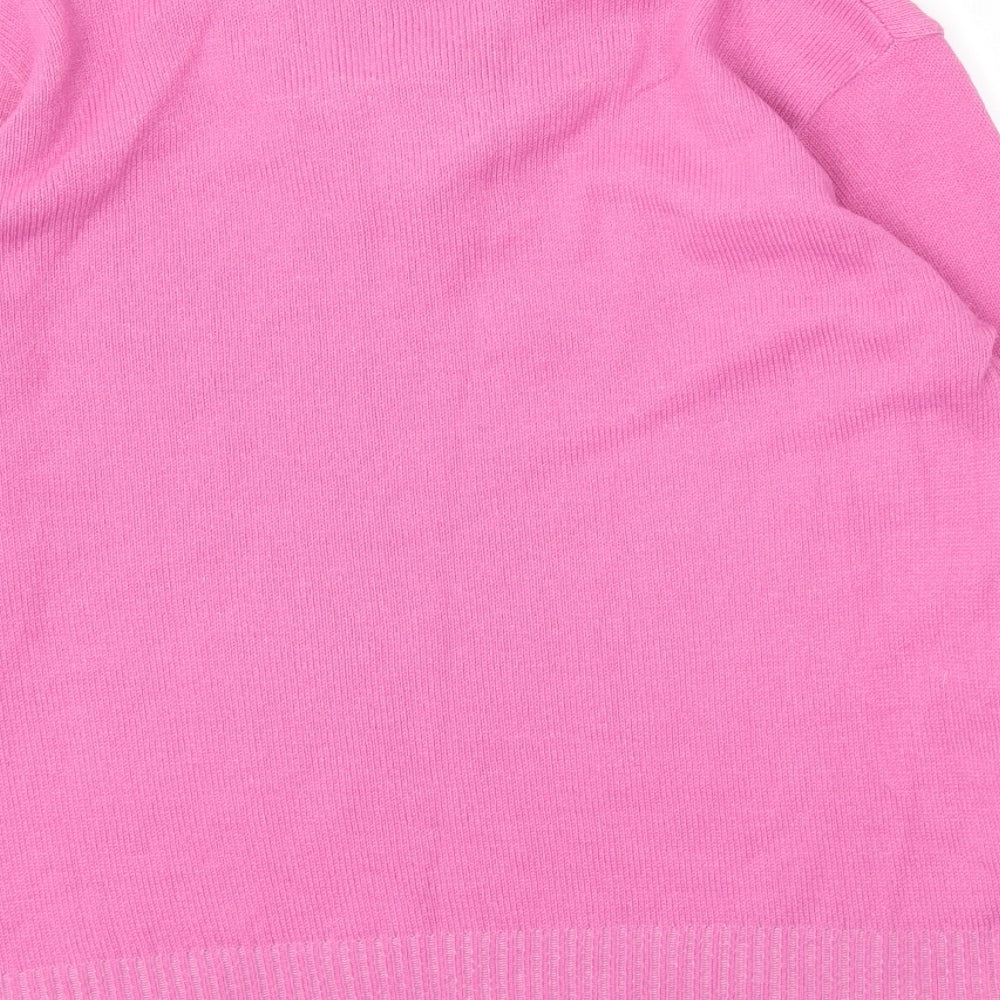 LETS SHOP SHOP  Womens Pink   Basic T-Shirt Size L