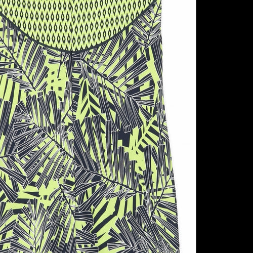 Debehams Womens Gold Floral  A-Line  Size 12
