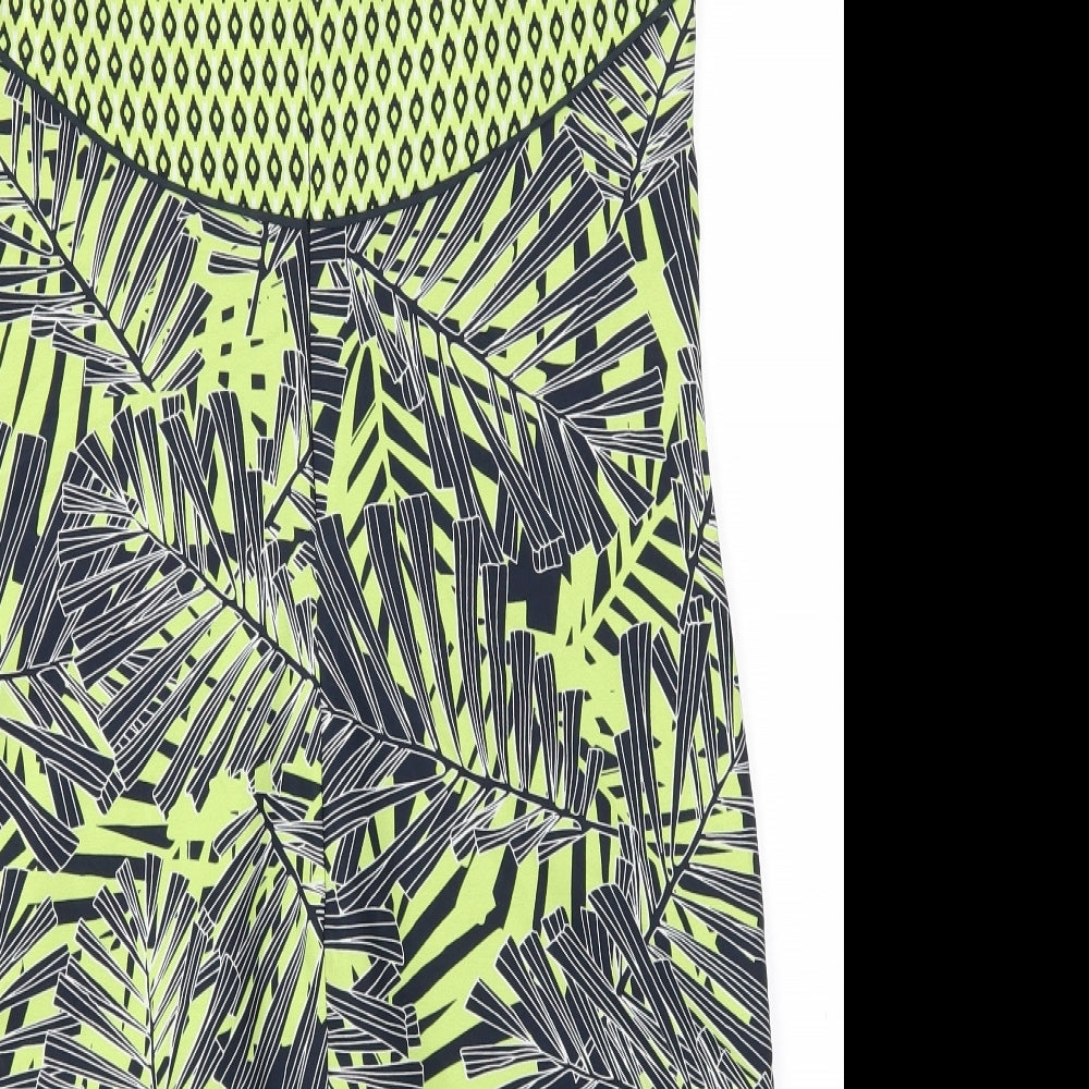 Debehams Womens Gold Floral  A-Line  Size 12