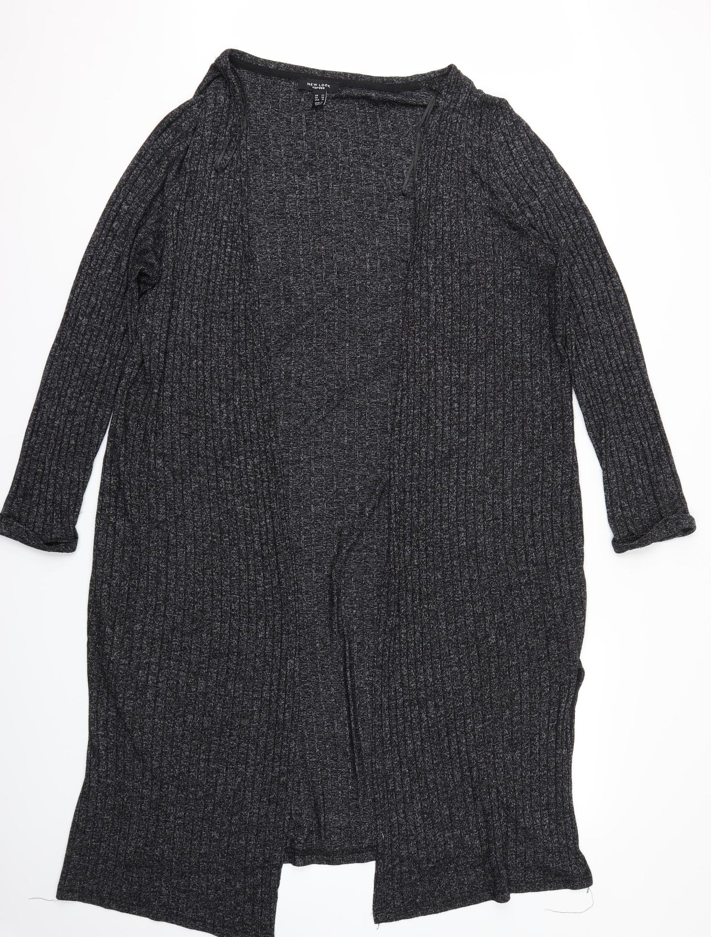 NEW LOOK CURVE Womens Grey   Cardigan Jumper Size 22