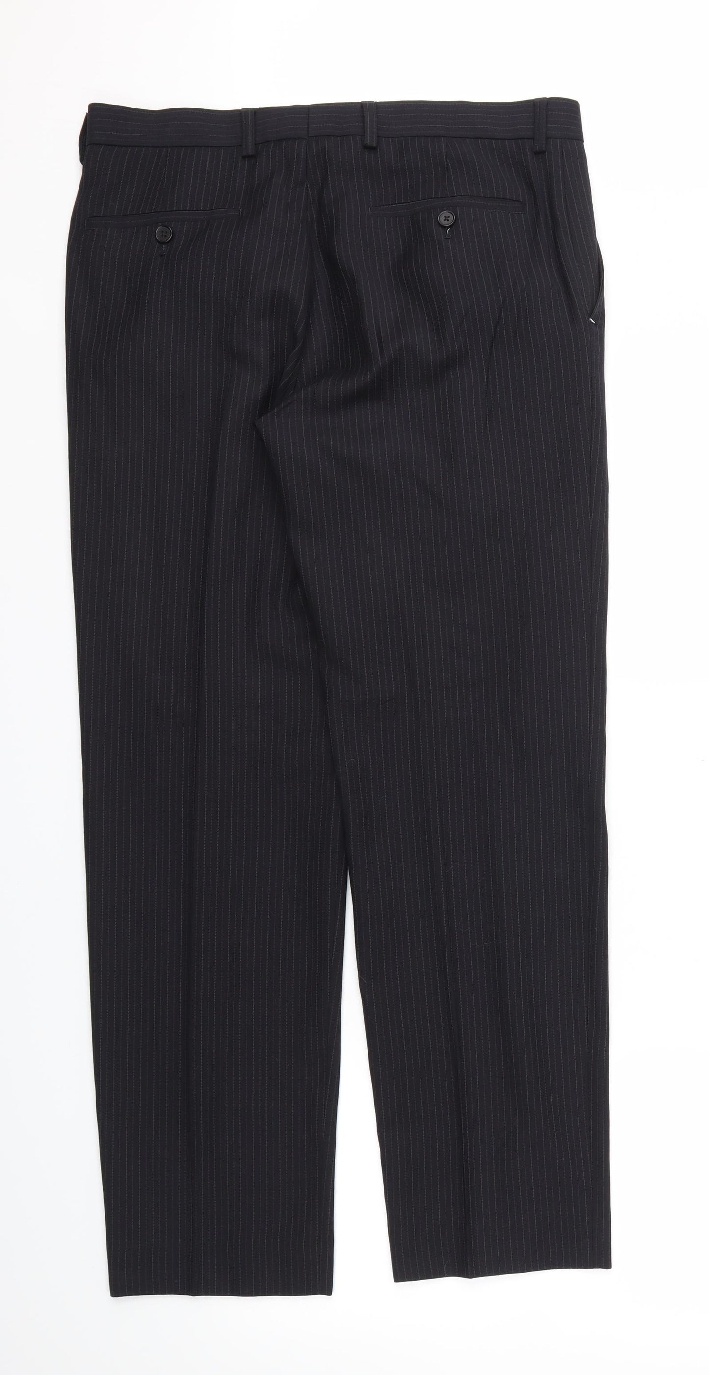 M&S Mens Black   Trousers  Size 32 L31 in