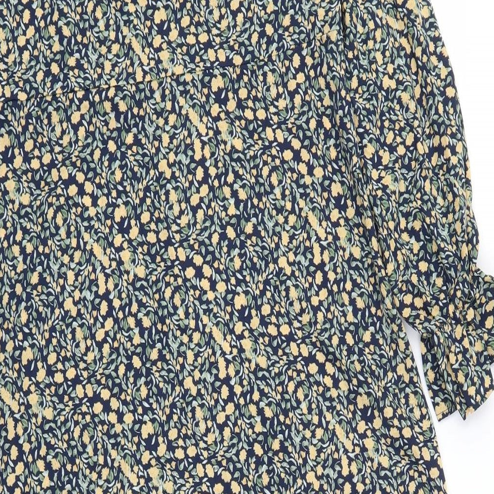 Missguided Womens Multicoloured Floral  Fit & Flare  Size 10
