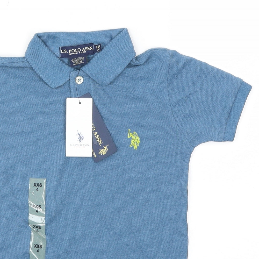 US Polo Assn. Boys Blue   Basic Polo Size 2XS