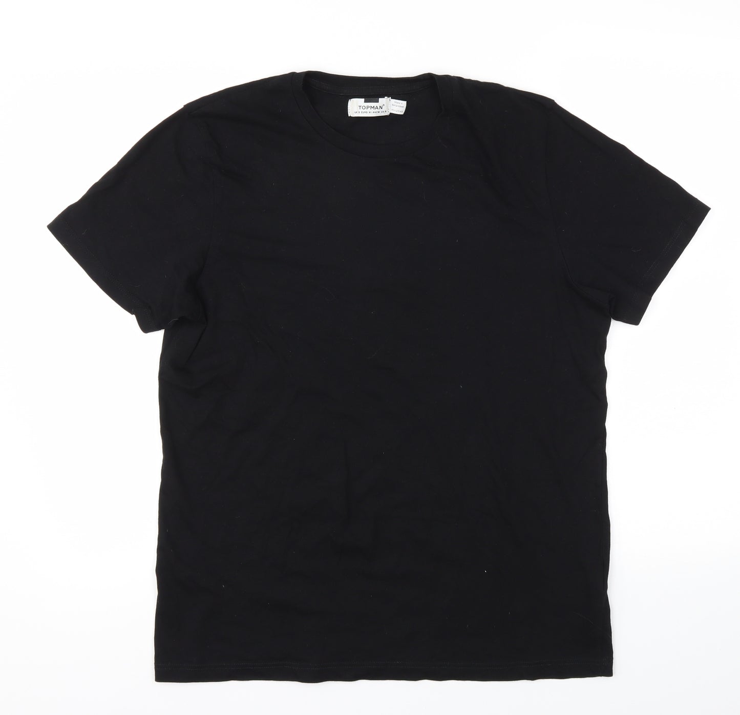 Topman Mens Black    T-Shirt Size S