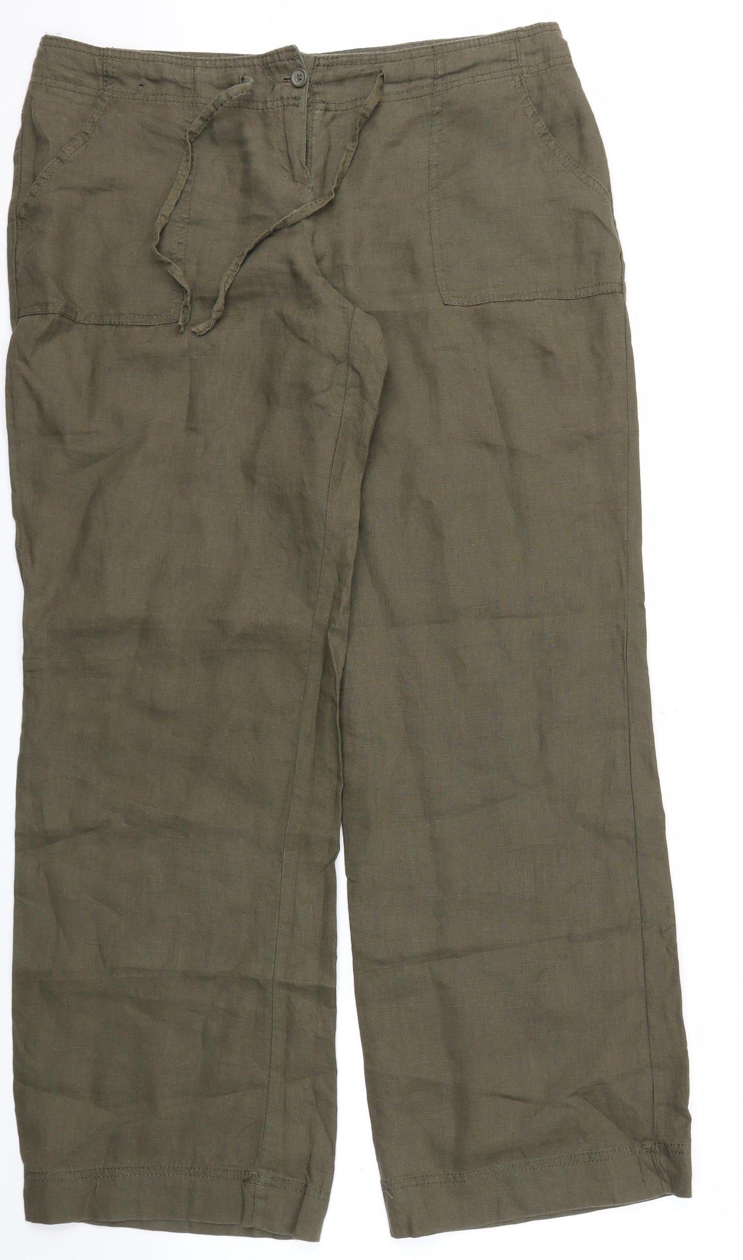 Primark Womens Green   Trousers  Size 12 L31 in