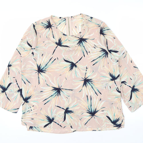 Primark Womens Pink Floral  Basic Blouse Size 10