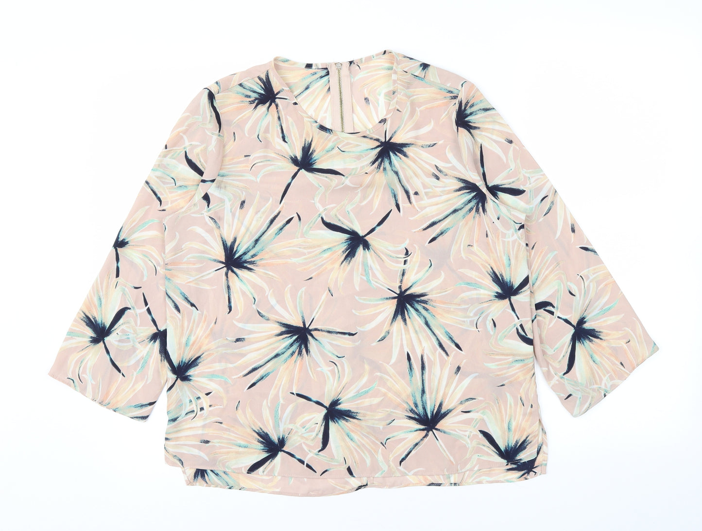 Primark Womens Pink Floral  Basic Blouse Size 10