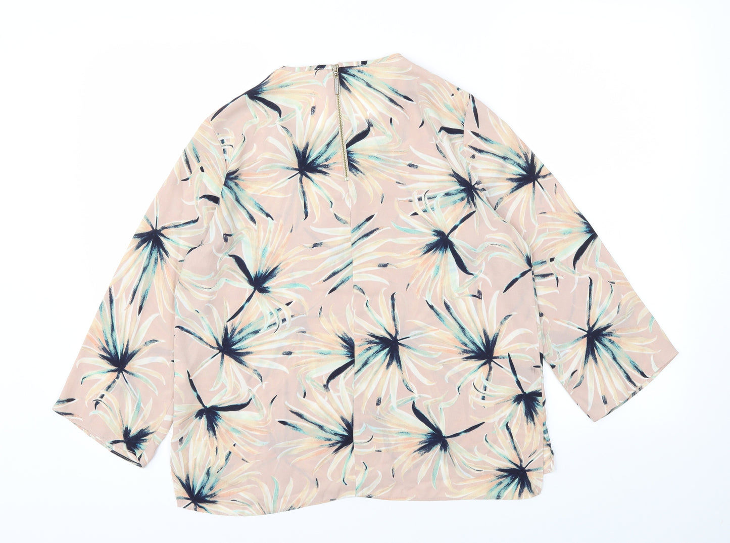 Primark Womens Pink Floral  Basic Blouse Size 10