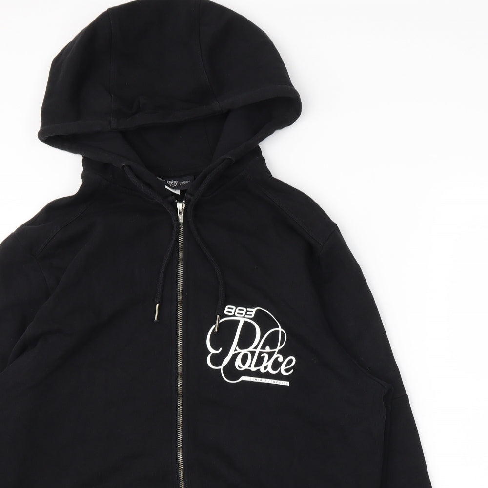883 Police Mens Black   Full Zip Hoodie Size M