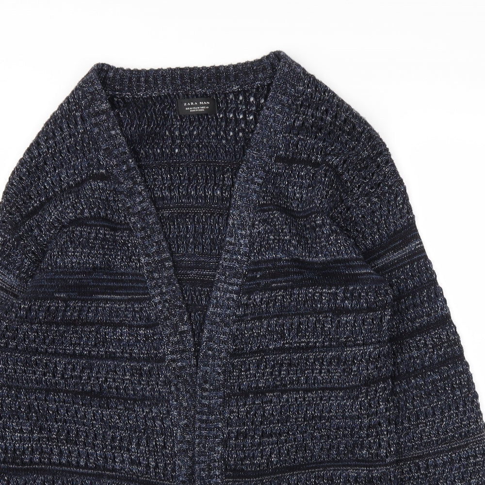Zara Womens Blue   Cardigan Jumper Size M