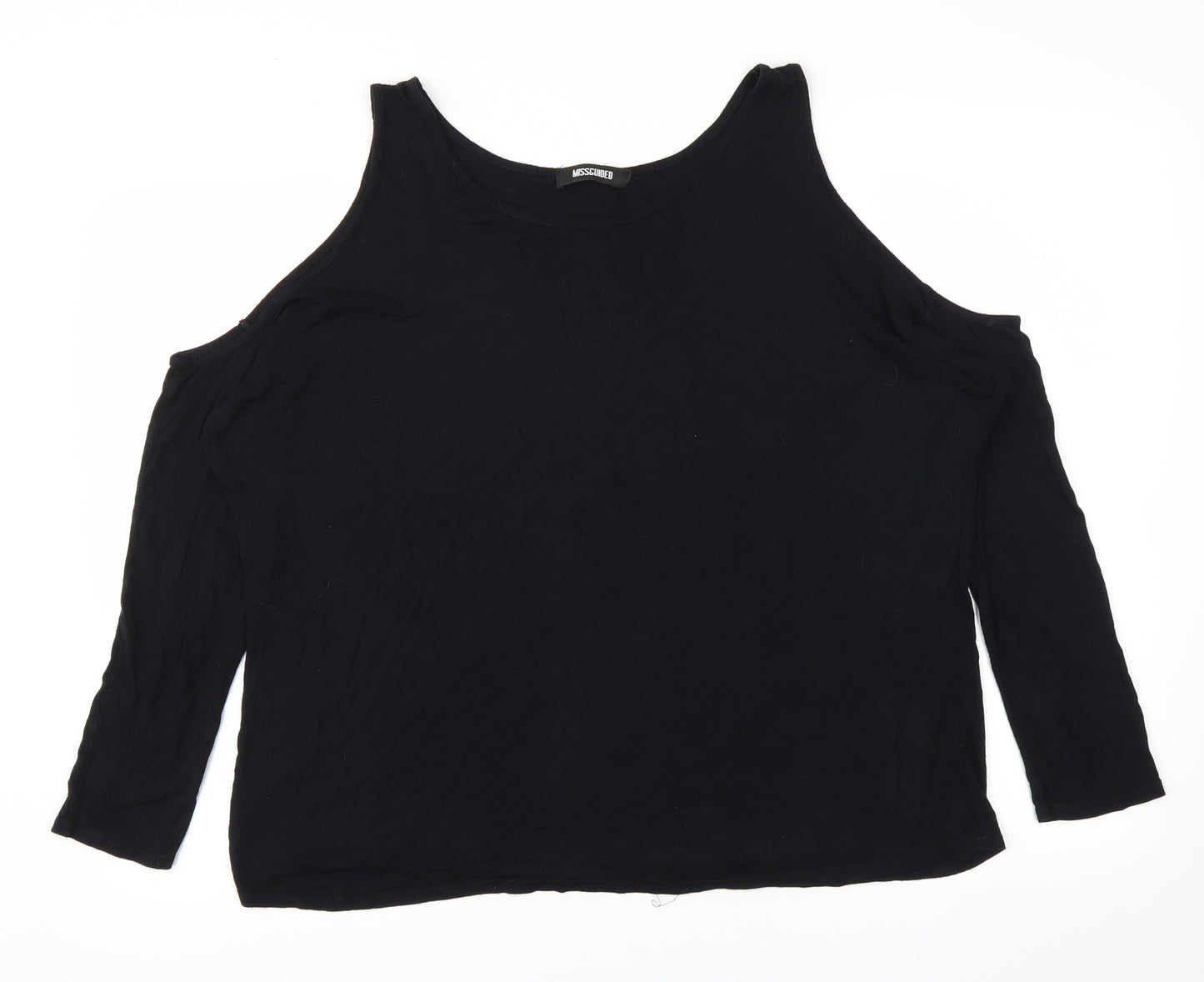 Missguided Womens Black   Basic T-Shirt Size 14
