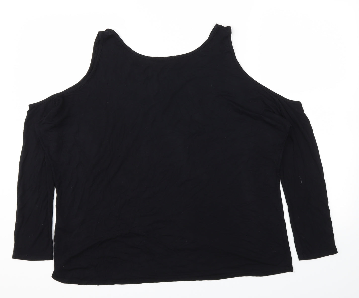 Missguided Womens Black   Basic T-Shirt Size 14