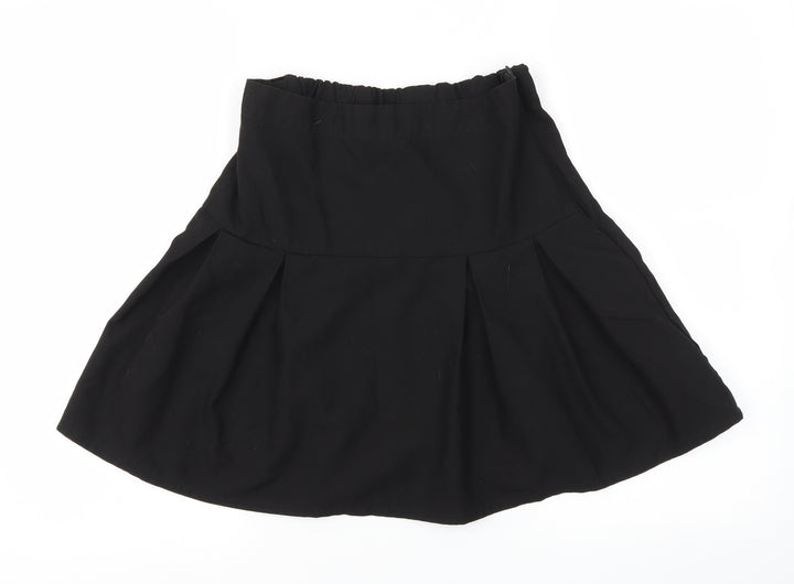 Debehams Womens Black Flare Skirt Size 4 - Stretch waistband