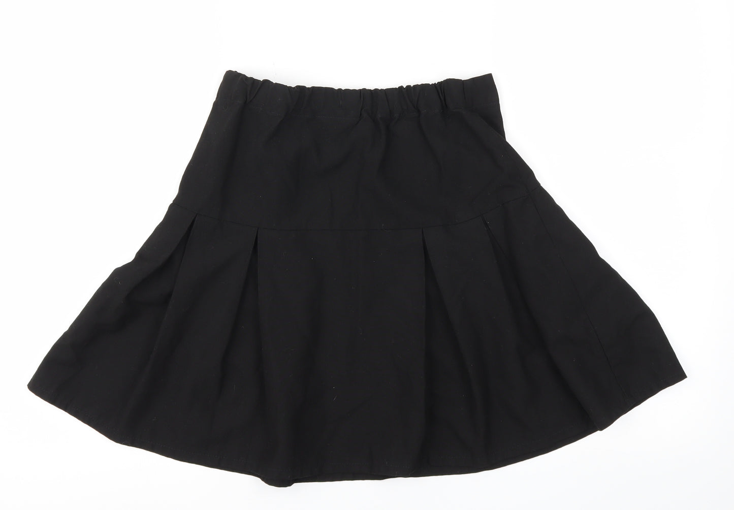 Debehams Womens Black   Flare Skirt Size 4  - Stretch waistband