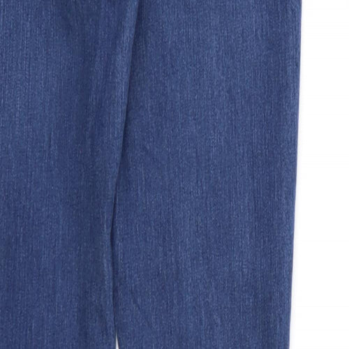 Denim & Co. Womens Blue  Denim Straight Jeans Size 8 L31 in