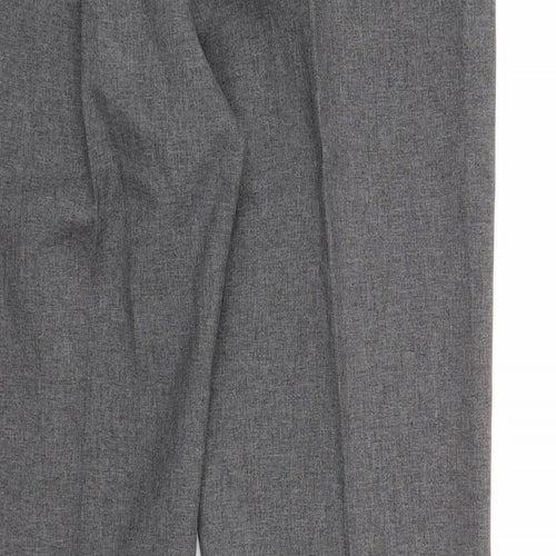 SQV Womens Grey  Rayon Dress Pants Trousers Size 14 L30 in