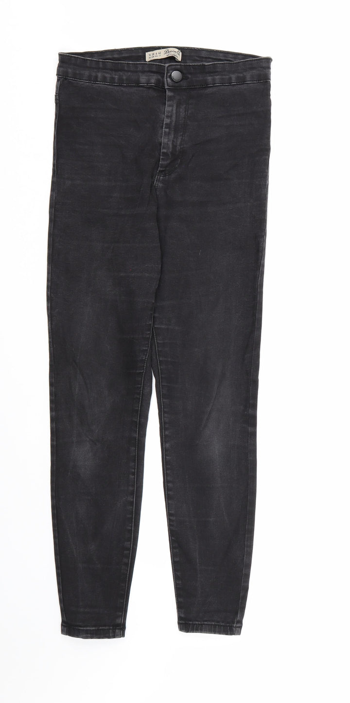 Denim & Co. Womens Black Denim Skinny Jeans Size 10 L26 in