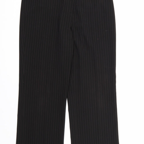 Tyler Womens Black Striped Rayon Dress Pants Trousers Size 16 L29 in