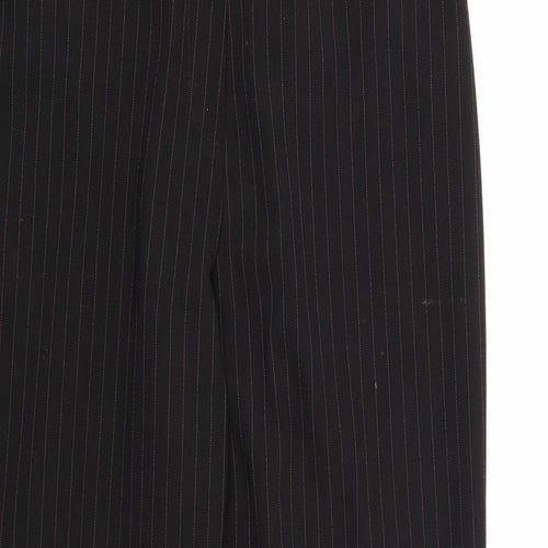 Tyler Womens Black Striped Rayon Dress Pants Trousers Size 16 L29 in